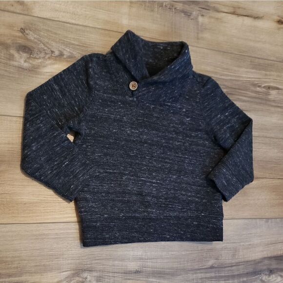 Old Navy Charcoal Collared Sweater Size 3T - Picture 3 of 3